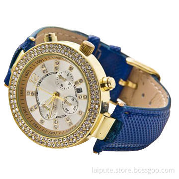 2014 Trendy Fashion Gold Jewelry Gift Lady Watch
